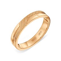 Кольцо обручальное из красного золота Каратов 9551895-1
