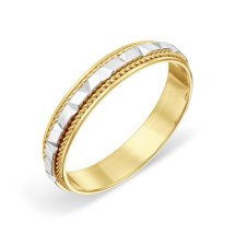 Кольцо обручальное из разных цветов золота Каратов 8944034-1