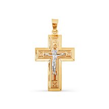 Крестик из красного золота Каратов 7497392-1