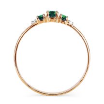 Кольцо с изумрудами и бриллиантами Каратов 6711674-3
